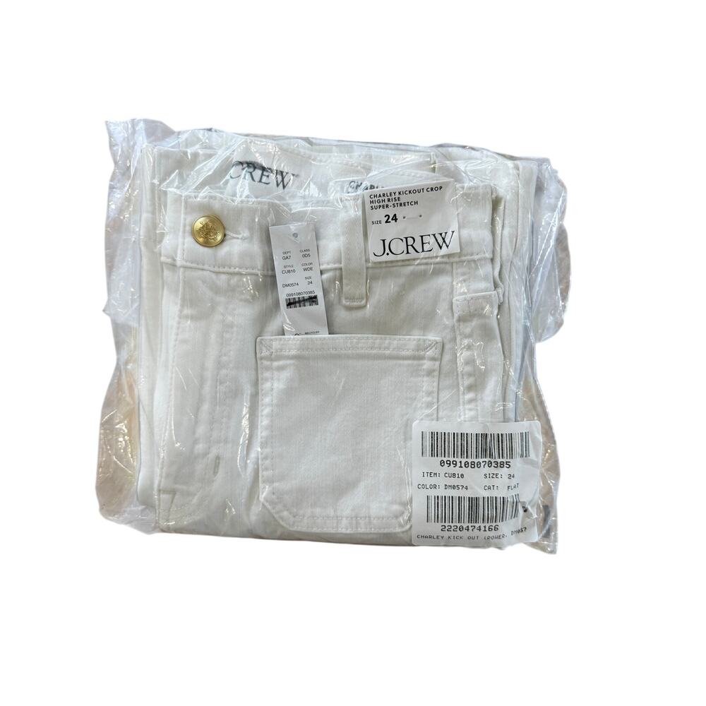 J.Crew Charley kickout cropped jean in super-stretch with patch pockets 24 - Picture 10 of 10
